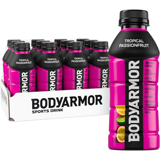 BODYARMOR Sports Drink, Passionfruit Electrolyte Drink, 16 Oz (12 Pk)