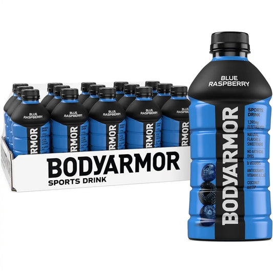 BODYARMOR Sports Drink, Blue Raspberry Electrolyte Drink, 28 Oz (15 Pk)