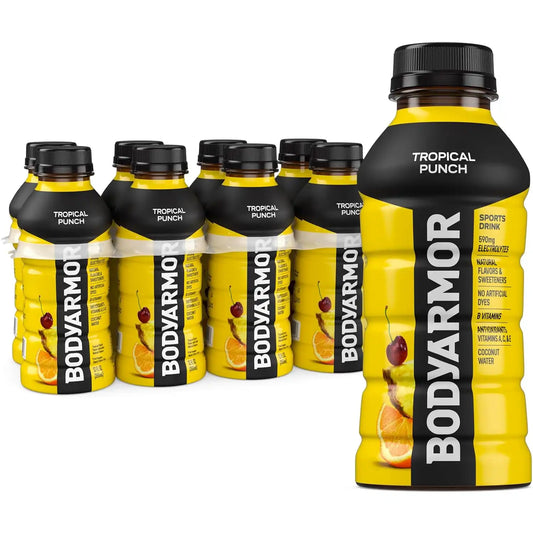BODYARMOR Sports Drink, Tropical Punch Electrolyte Drink, 12 Oz (8 Pk)