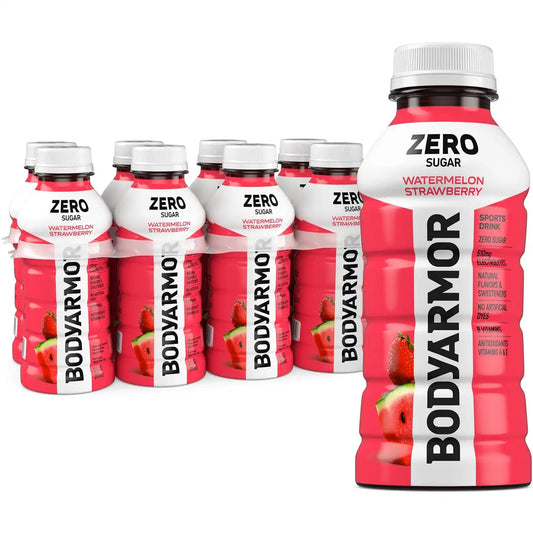 BODYARMOR ZERO Sugar Electrolyte Drink, Watermelon Strawberry, 12 Oz (8 Pk)