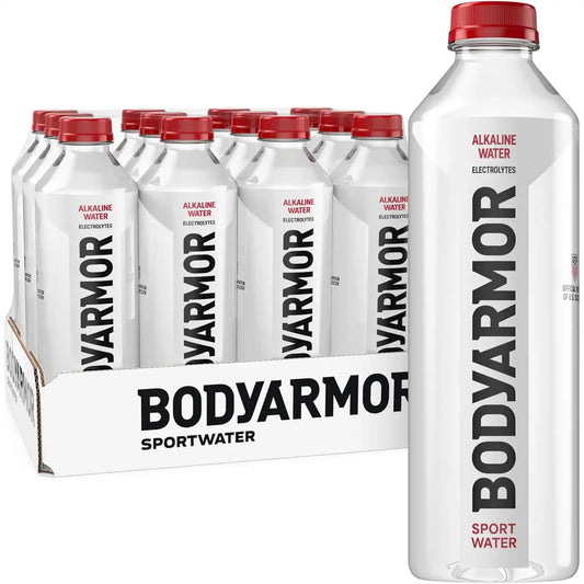 BODYARMOR SportWater, High Alkaline Water Pack + Electrolytes, 1L (12 Pk)
