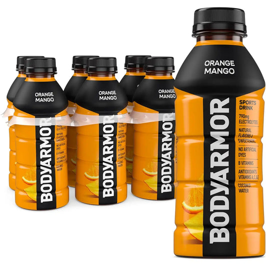 BODYARMOR Sports Drink, Orange Mango Electrolyte Drink, 16 Oz (6 Pk)