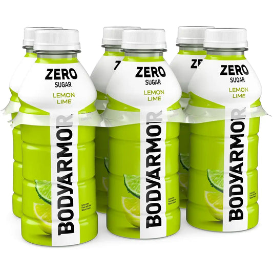BODYARMOR ZERO Sugar Electrolyte Drink, Lemon Lime, 16 Oz (6 Pk)
