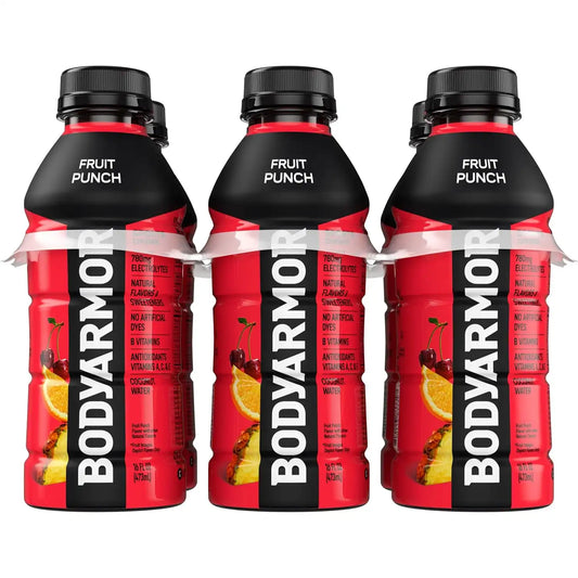 BODYARMOR Sports Drink, Fruit Punch Electrolyte Drink, 16 Oz (6 Pk)