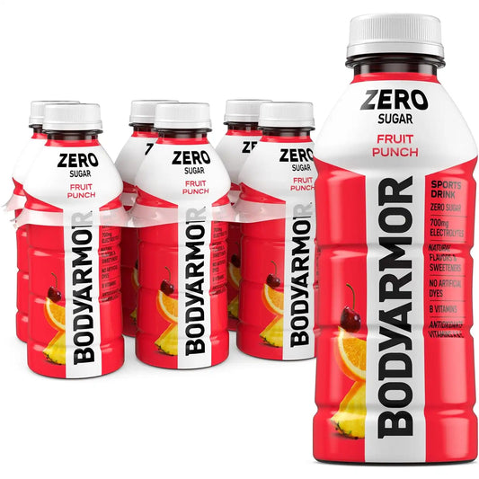 BODYARMOR ZERO Sugar Electrolyte Drink, Fruit Punch, 16 Oz (6 Pk)