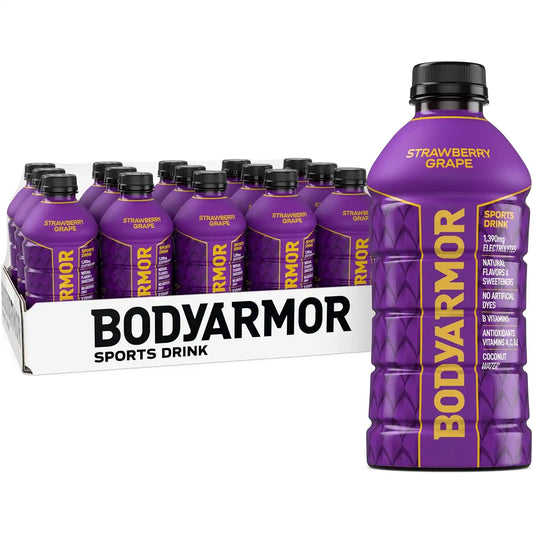 BODYARMOR Sports Drink, Strawberry Grape Electrolyte Drink, 28 Oz (15 Pk)