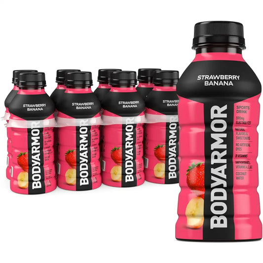 BODYARMOR Sports Drink, Strawberry Banana Electrolyte Drink, 12 Oz (8 Pk)